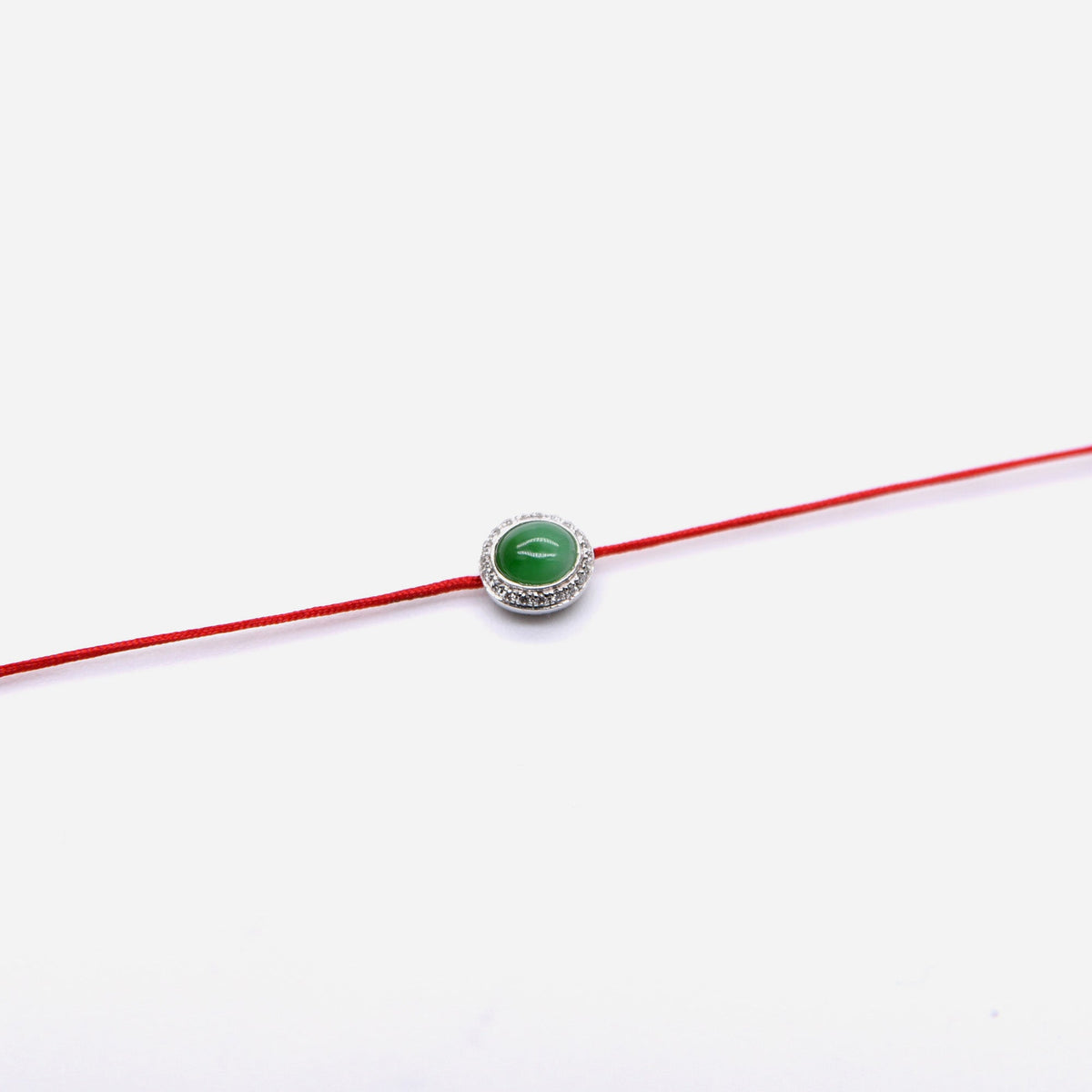 AURUM 金 18K JadeLine Bracelet with Diamond in Apple Green Jade