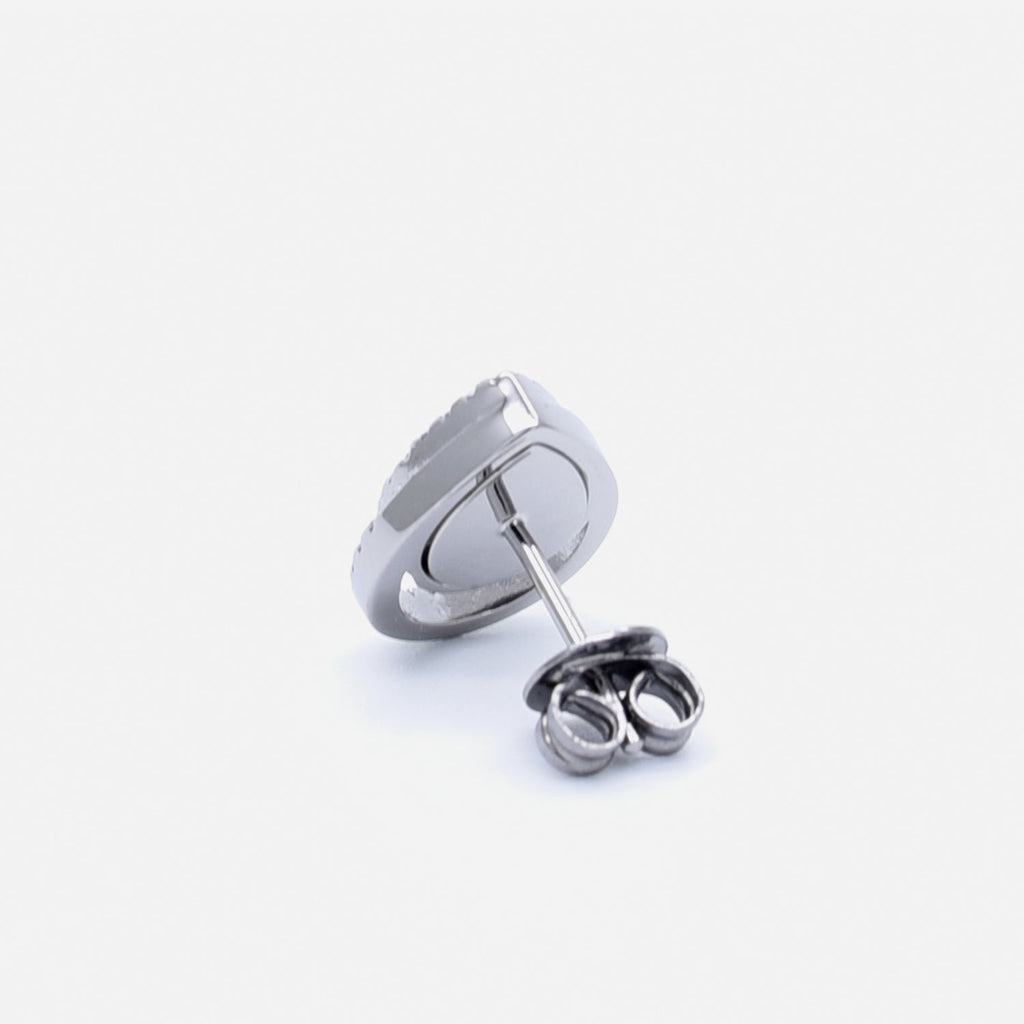 AQUA 水 Earring Studs in Black Jade