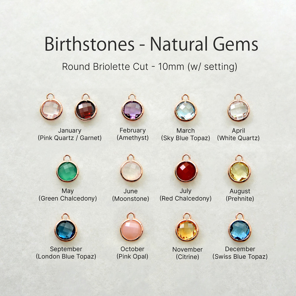 Birthstone Zodiac Lavender Leather Bracelet Rose Gold Finishing