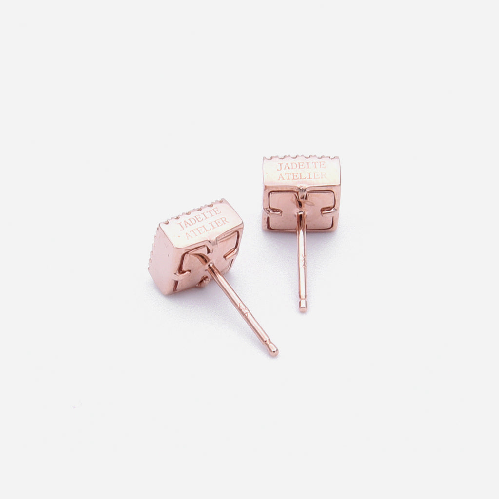 TERRA 方 Earring Studs in Lavender Jade