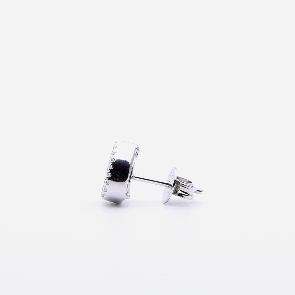 AQUA 水 Earring Studs in Green Jade