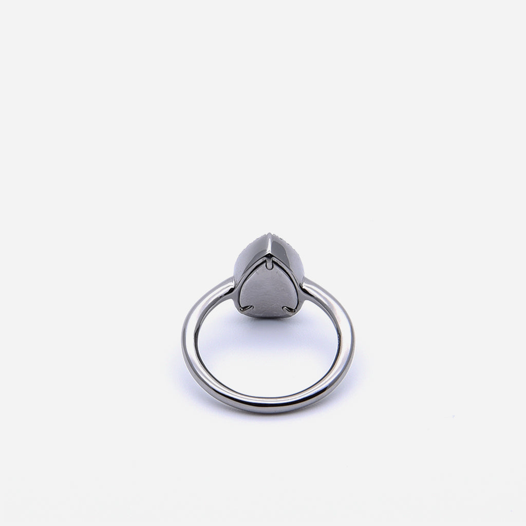 AQUA 水 Ring in Black Jade