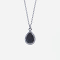 AQUA 水 Necklace in Black Jade