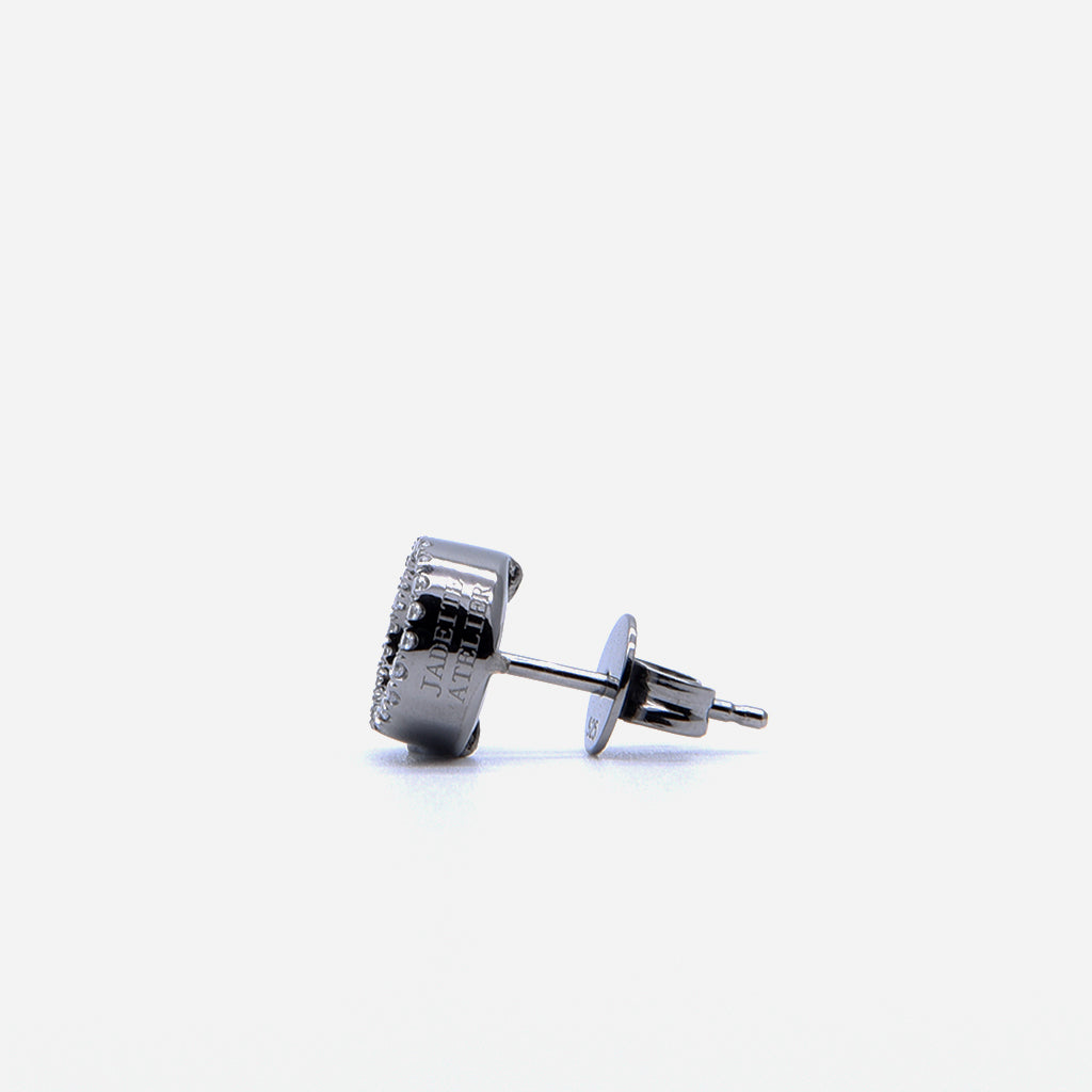 ETERNITY 緣 Earring Studs in Black Jade