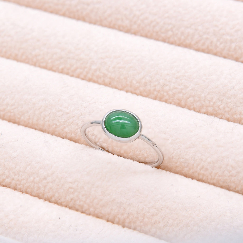 AURUM 金 18K Ring in Green Jade