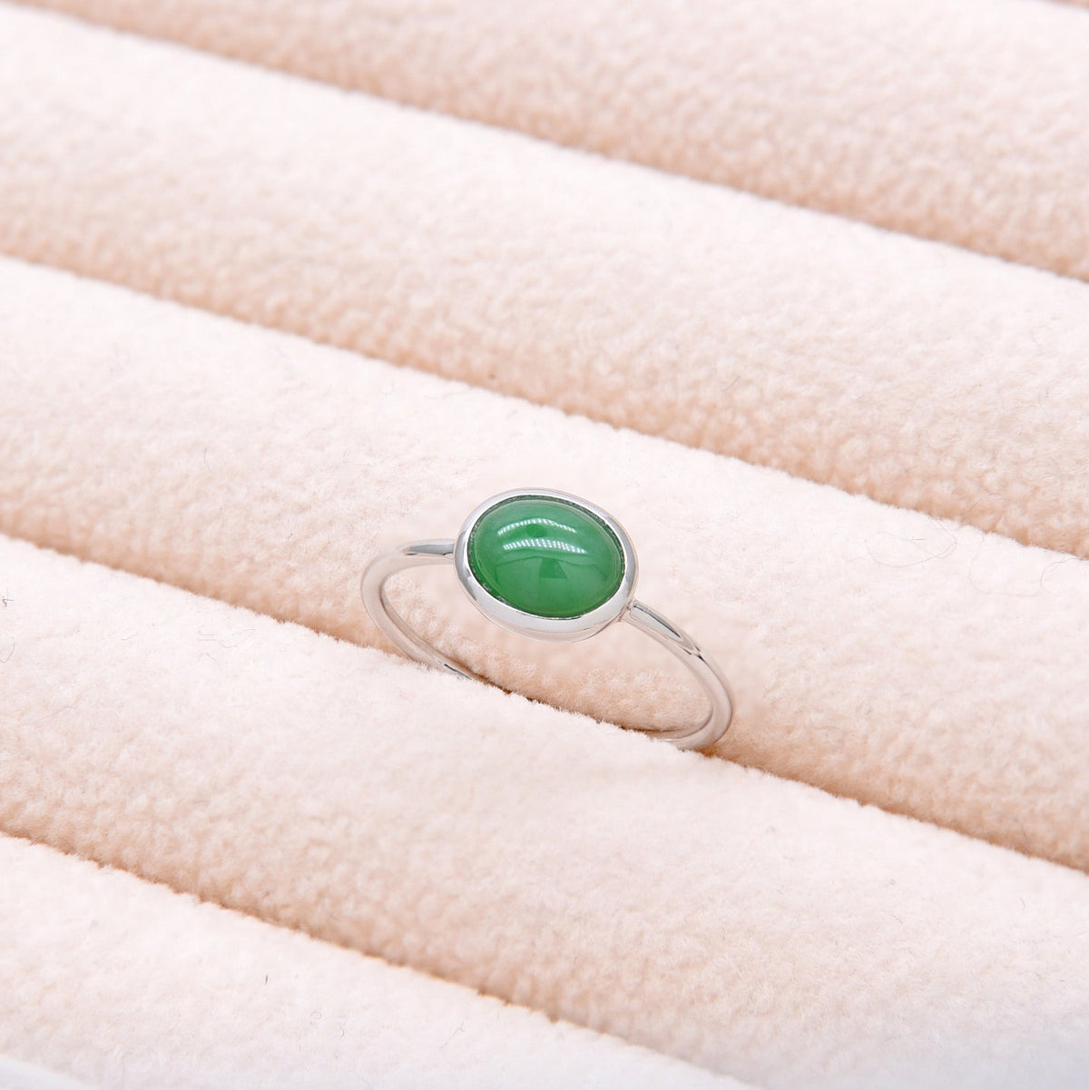 AURUM 金 18K Ring in Green Jade