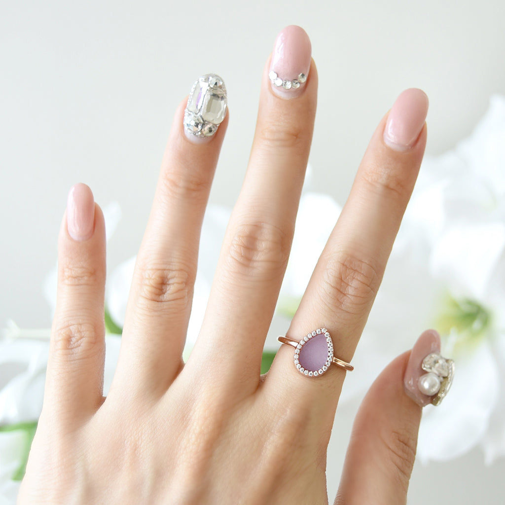 AQUA 水 Ring in Lavender Jade