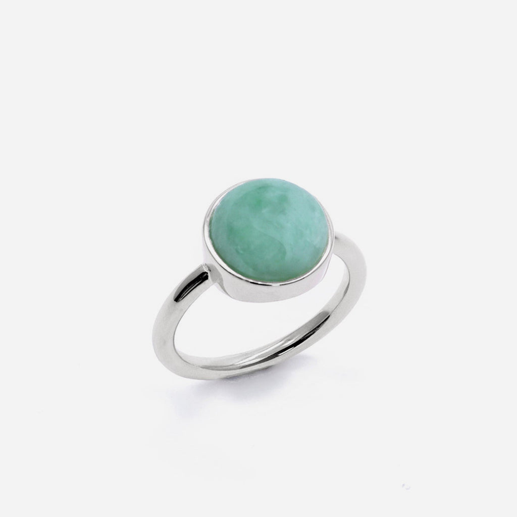 EDEN 悅 Ring in Apple Green Jade