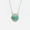 EDEN 悅 Necklace in Apple Green Jade [14K/18K solid gold option]