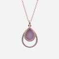 AQUA 水 Necklace in Lavender Jade