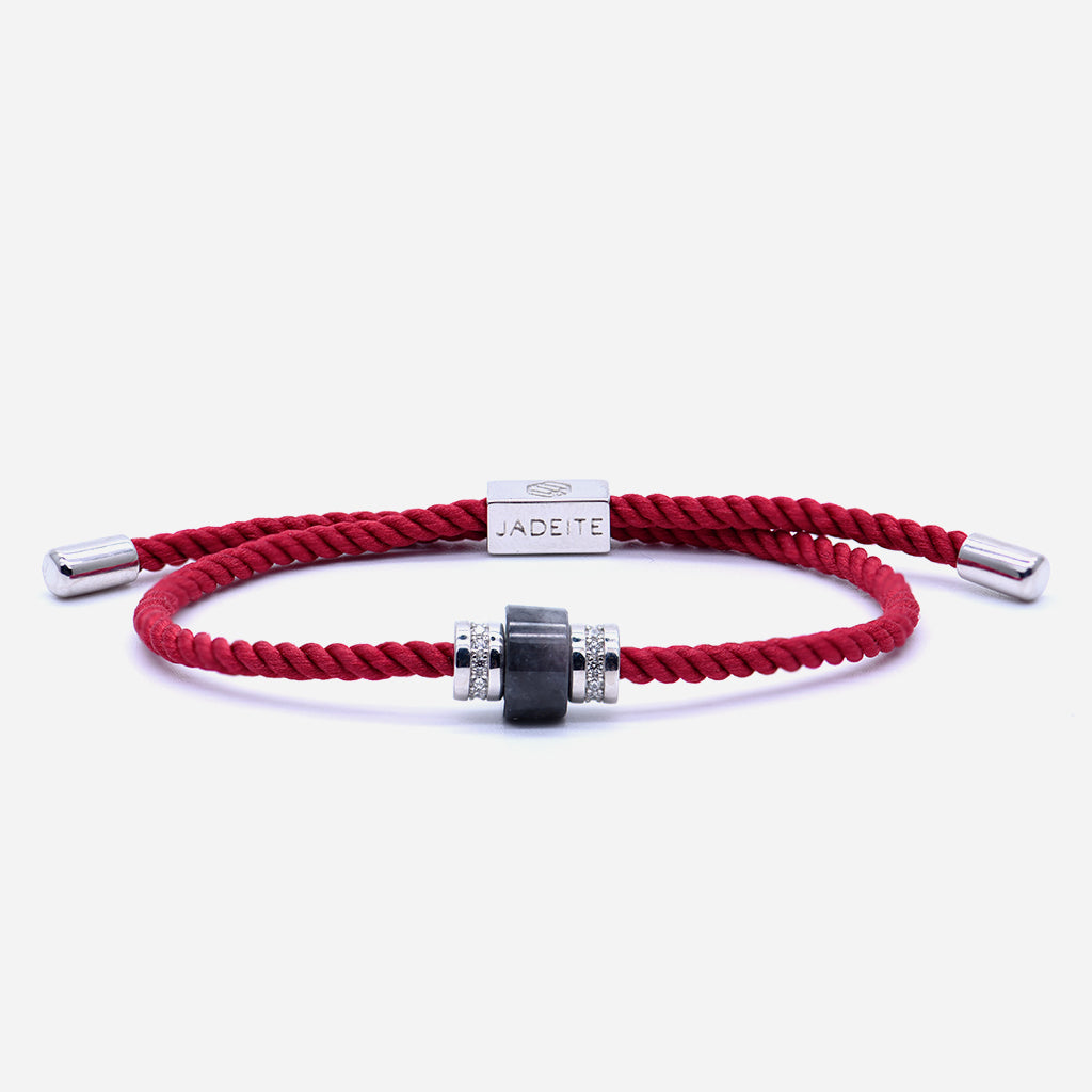 CONCEPT Bracelet Burgundy in Black Jade