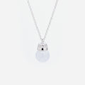 EDEN 悅 Bead Necklace in Ice White Jade