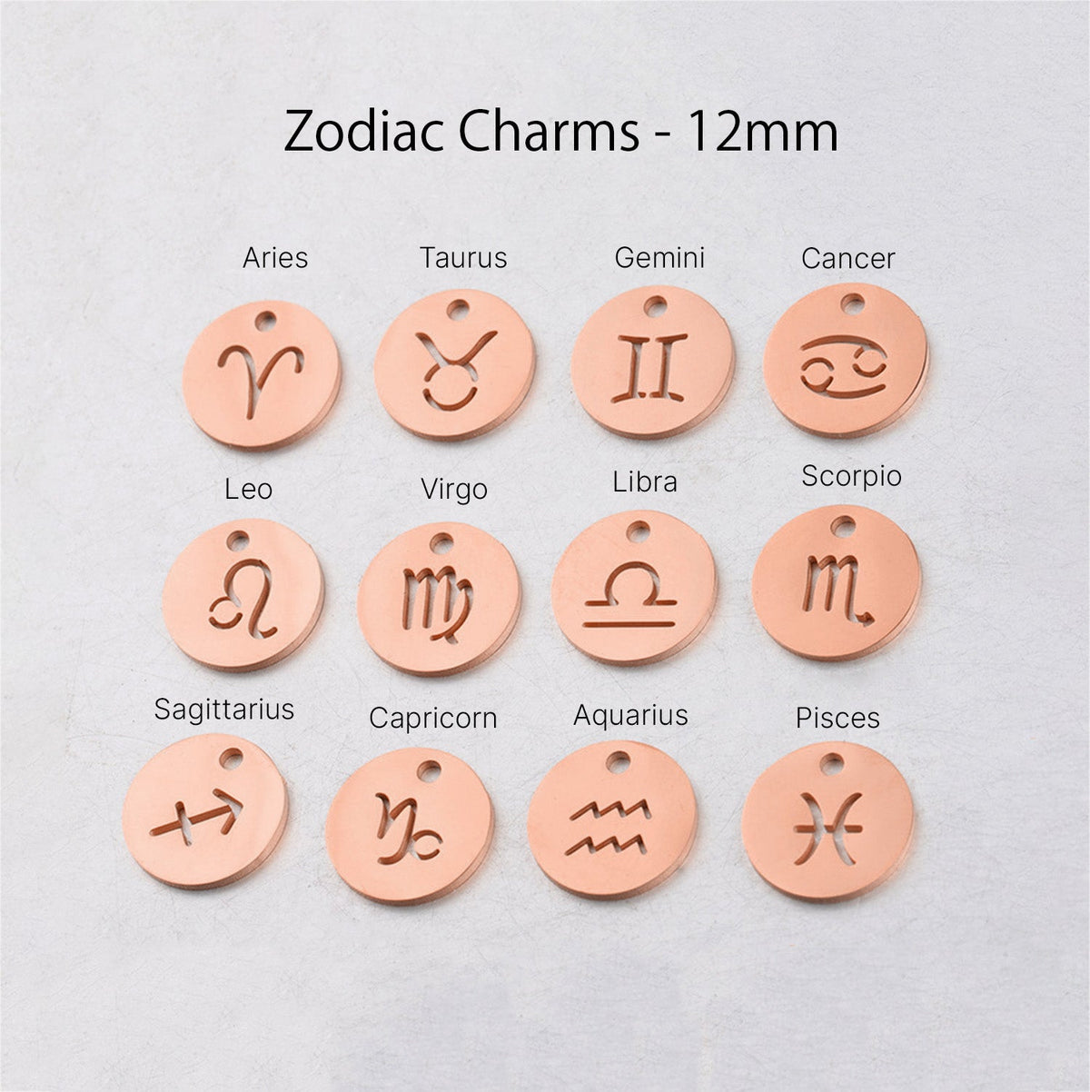 Birthstone Zodiac Lavender Leather Bracelet Rose Gold Finishing